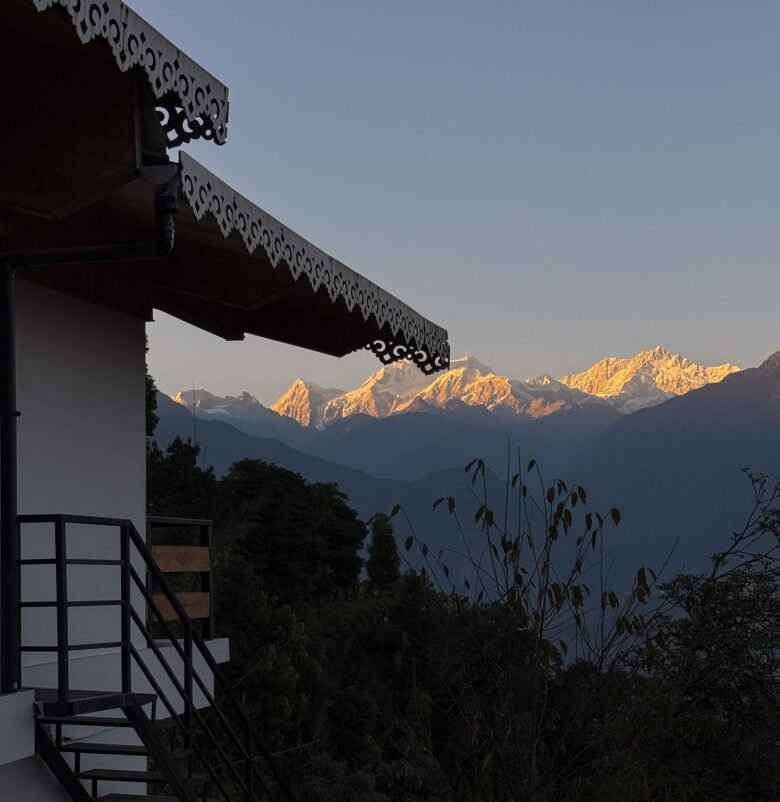 Kanchenjunga sunrise from cottage Pelling
