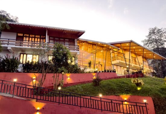 Kaya Gantavya Resort & Spa, resort evening lights, Pelling, Sikkim